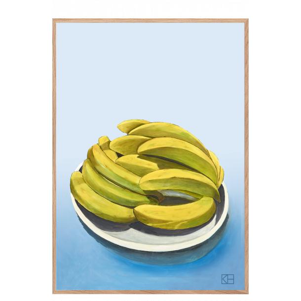 Plakat med bananer