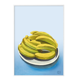 Poster with banana motif