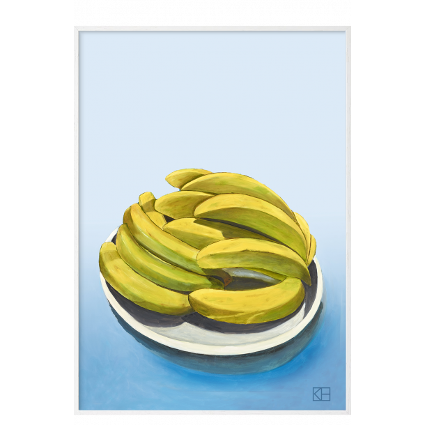 Plakat med bananer