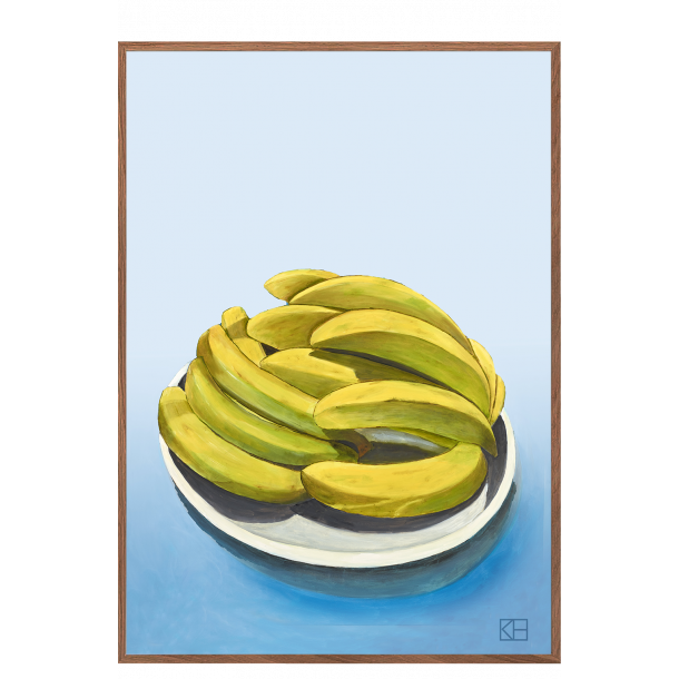 Plakat med bananer