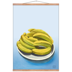 Poster with banana motif