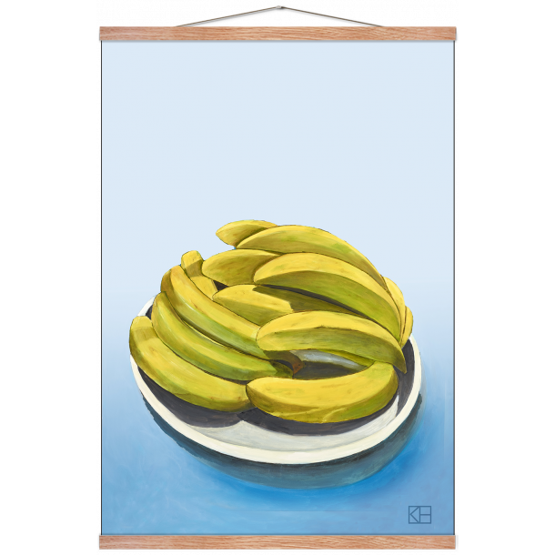 Plakat med bananer