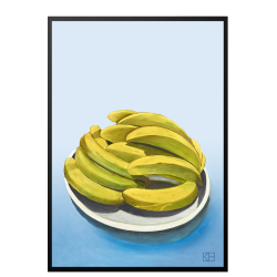 Poster with banana motif