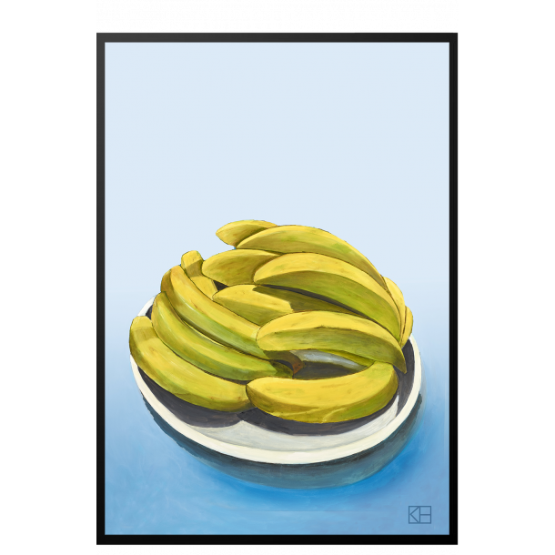 Plakat med bananer