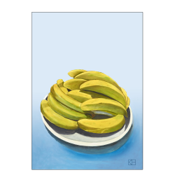 Poster with banana motif