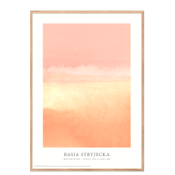 Watercolor  Stuck on a feeling - peach