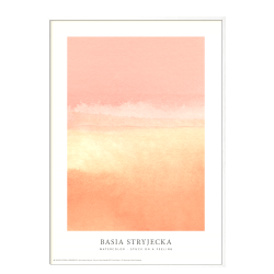 Watercolor  Stuck on a feeling - peach