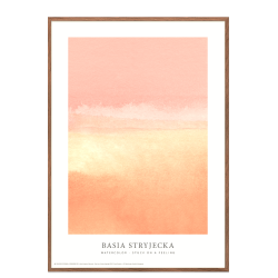 Watercolor  Stuck on a feeling - peach