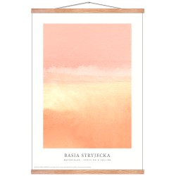 Watercolor  Stuck on a feeling - peach