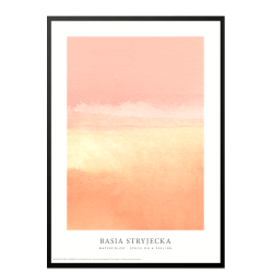 Watercolor  Stuck on a feeling - peach