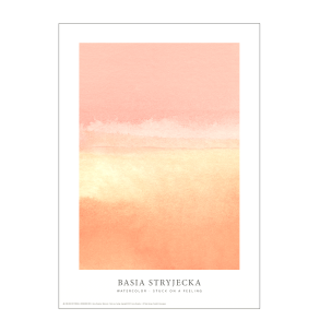 Aquarell - Festgehalten an einem Gefhl - Pfirsich