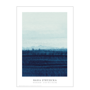 Aquarell - Festgehalten an einem Gefhl - blau