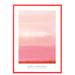 Watercolor  Stuck on a feeling - pink