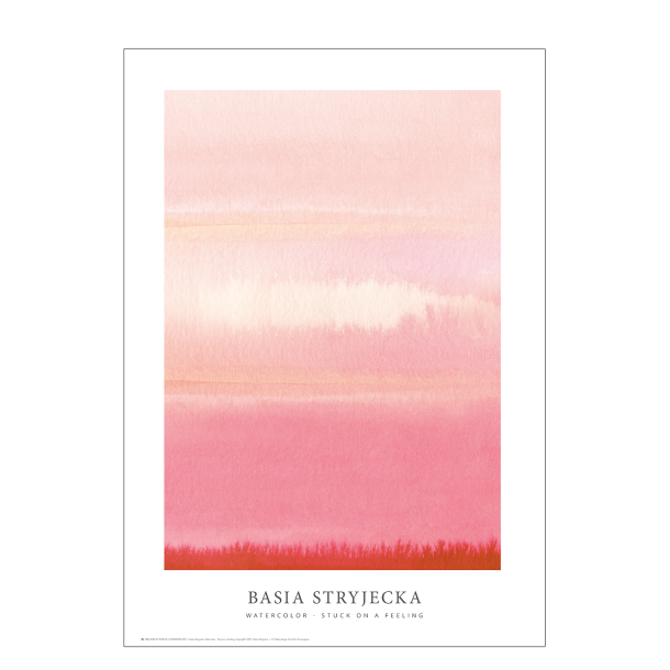 Watercolor · Stuck on a feeling - pink