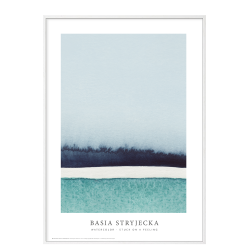 Watercolor  Stuck on a feeling - blue/turkise