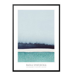 Watercolor  Stuck on a feeling - blue/turkise