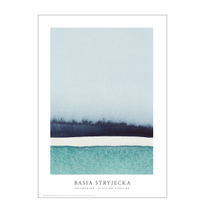 Aquarell - Stuck on a feeling - blau/trkis