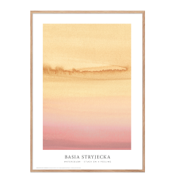 Watercolor  Stuck on a feeling - sand/purple