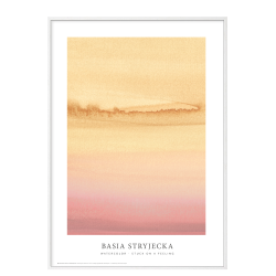 Watercolor  Stuck on a feeling - sand/purple