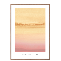 Watercolor  Stuck on a feeling - sand/purple