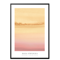 Watercolor  Stuck on a feeling - sand/purple