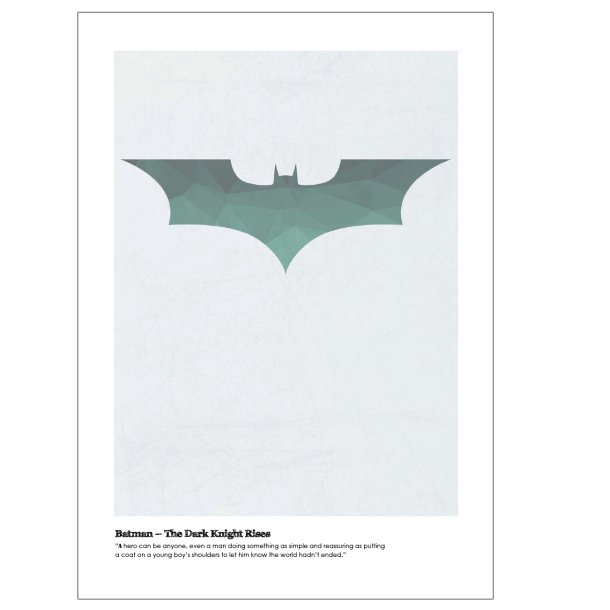Batman The Dark Knight - Plakatgestaltung