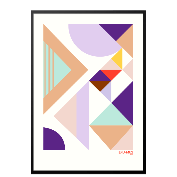 Bauhaus artform. Pastel