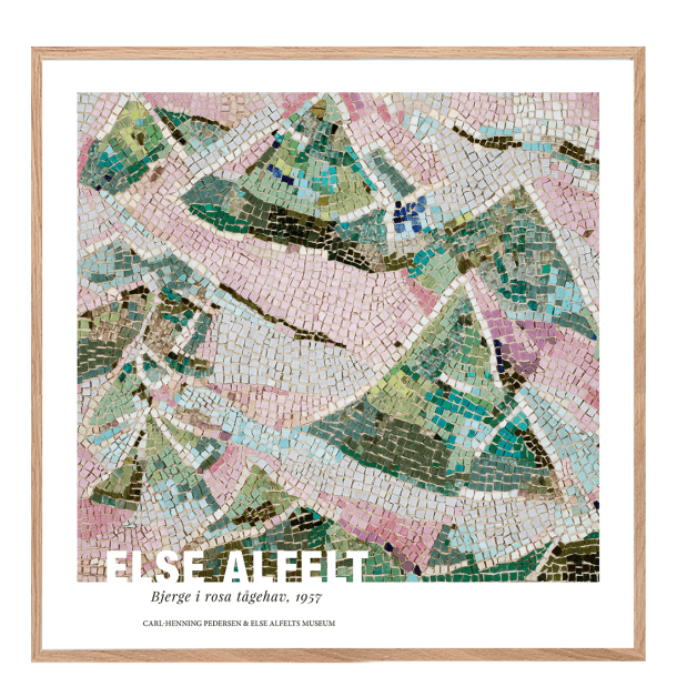 Bjerge i rosa tgehav. Else Alfelt