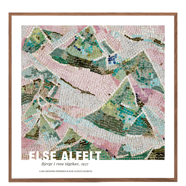 Bjerge i rosa tgehav. Else Alfelt