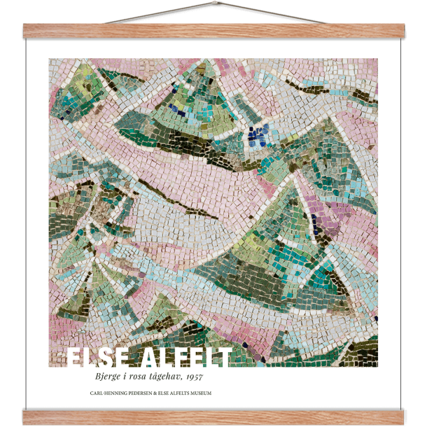 Bjerge i rosa tgehav. Else Alfelt