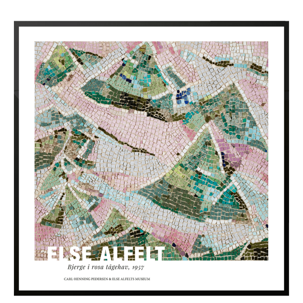 Bjerge i rosa tgehav. Else Alfelt