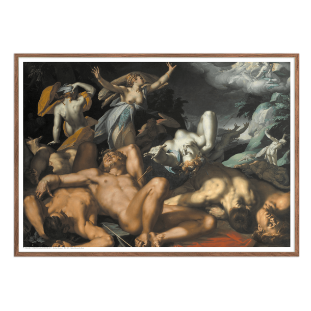 Bloemaert, Apollon og Diana straffer Niobe