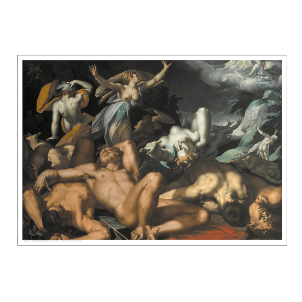 Bloemaert, Apollon og Diana straffer Niobe