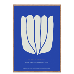 Poster. Fleur de abstraction No. 2 - Blue 