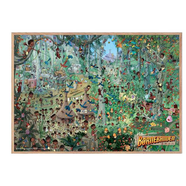 Brnebanden inde i junglen