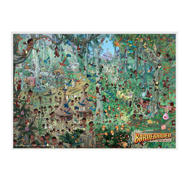 Brnebanden inde i junglen