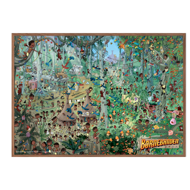 Brnebanden inde i junglen