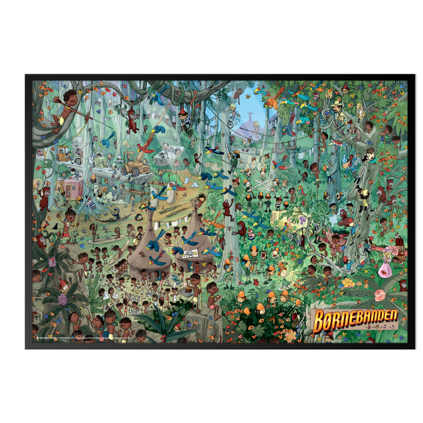 Brnebanden inde i junglen