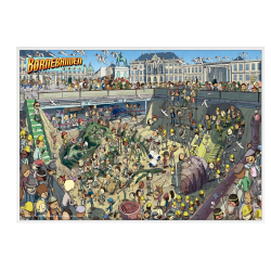 Brnebanden nede i en udgravning