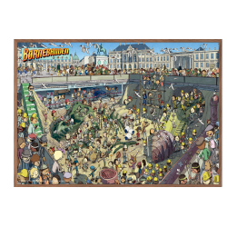 Brnebanden nede i en udgravning