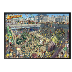 Brnebanden nede i en udgravning