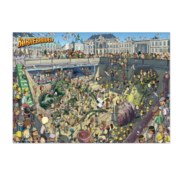 Brnebanden nede i en udgravning