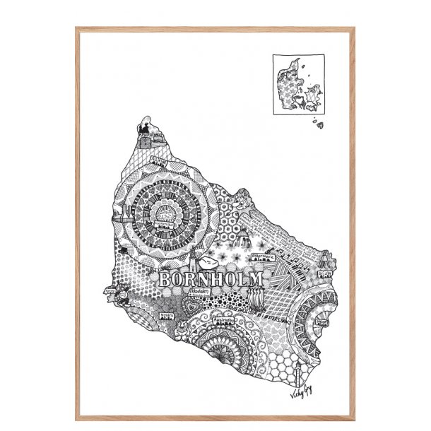 Bornholm plakat. Vicky Gry