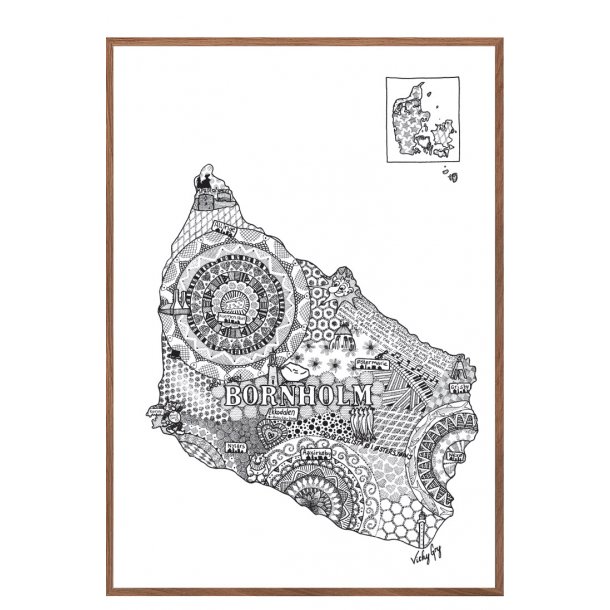 Bornholm plakat. Vicky Gry