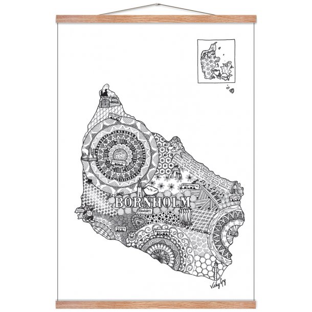 Bornholm plakat. Vicky Gry