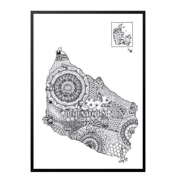 Bornholm plakat. Vicky Gry