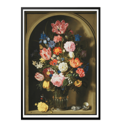 Bosschaerts den ldre, Blomsterbuket i en stenniche