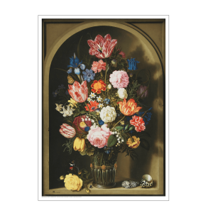 Bosschaerts der ltere, Blumenstrau in einer steinernen Nische