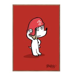 Hunden Ib som brandmand