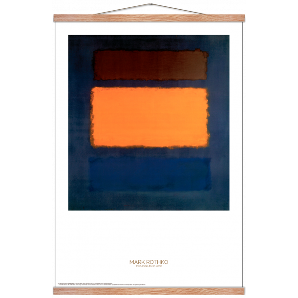 Mark Rothko  Brown, Orange, Blue on Marron